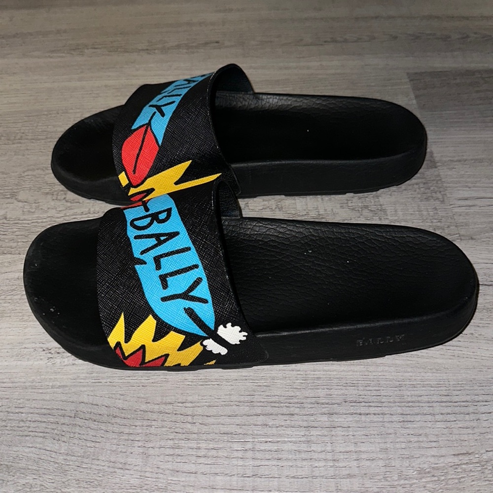 Men's Bally X Swizz Beatz Slanter Canvas Slides